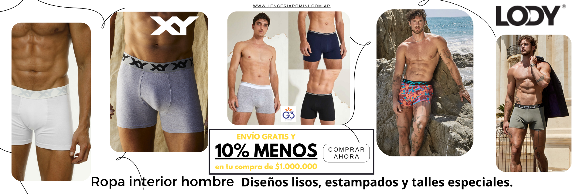 Ropa interior hombre por mayor